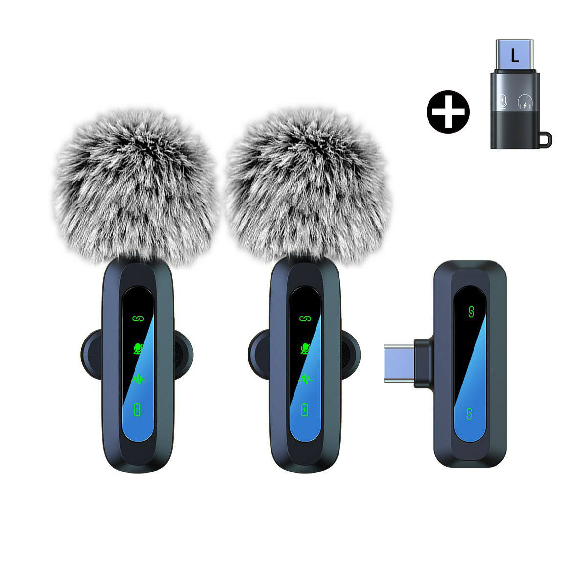 Type-c dual port adapter-L adapter-furry ball