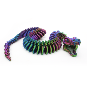 Bức tượng hình con rắn in <span class=keywords><strong>3D</strong></span>, móc khóa sáng tạo và mô hình chuyển động chung động vật - Product Image 3