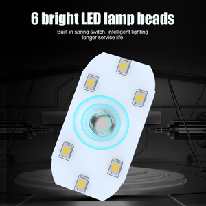 Rgbボイスタッチコントロール<span class=keywords><strong>Led</strong></span>インテリアライト雰囲気アンビエントライト車用磁気ワイヤレスミュージック6ビーズUSB充電式
