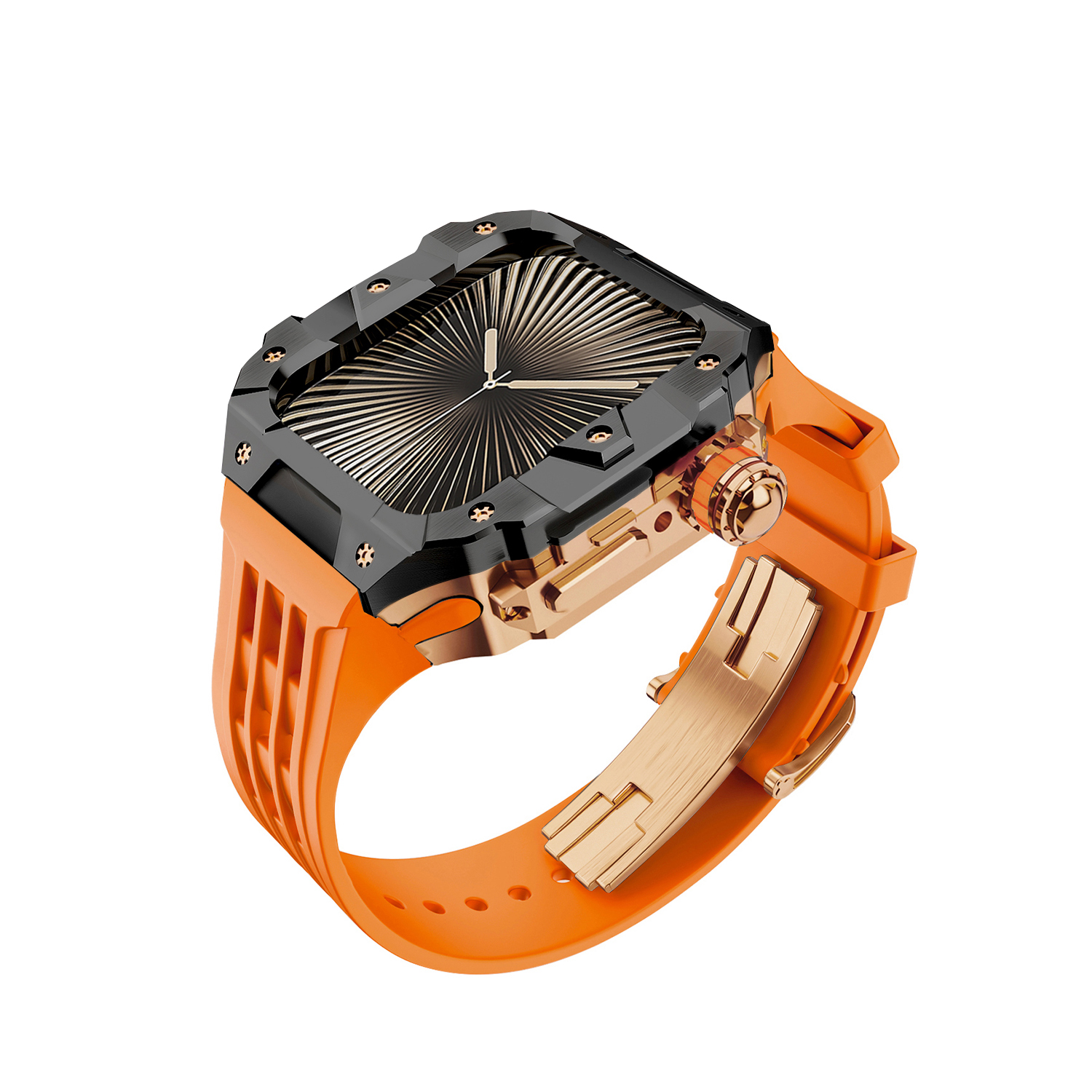 Black Rose Gold Orange