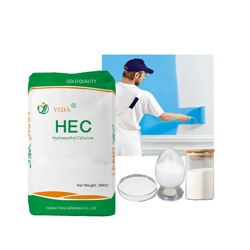 HEC cellulose raw materials for paint industry viscosity and bio-stability used for painting