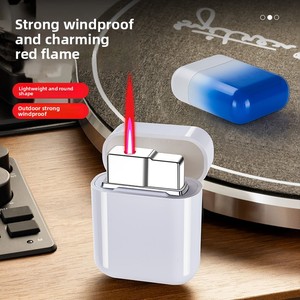 سماعات أذن لاسلكية إبداعية عالية الجودة تصميم عصري مقاوم للرياح مع عنصر هدايا شائع ولاعة - Product Image 3