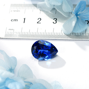 Lab yetiştirilen kraliyet mavi safir armut şekli 0.03ct 0.1ct 0.2ct 0.3ct 0.4ct 0.5ct 1ct armut kesim gevşek lab oluşturulan safir - Product Image 6
