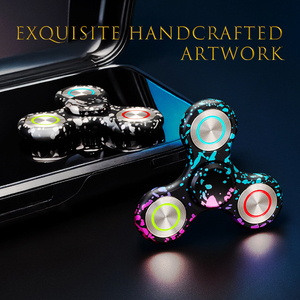 Hợp kim mới phát sáng ngón tay <span class=keywords><strong>Spinner</strong></span> Kim Loại ngón tay hàng đầu 3 màu ngụy trang Giảm Căng Thẳng <span class=keywords><strong>Fidget</strong></span> Đồ chơi tinh tế craftsmanship Quà Tặng - Product Image 4