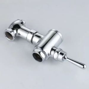 モダンなフラッシャープッシュボタン小便器時間遅延手動タイプクローズスツールとスクワットパンフラッシュバルブWCトイレ用フラッシュバルブ