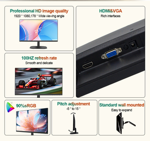 Venta barata de fábrica Monitores de computadora 24 pulgadas 75Hz Ips Panel Led Borderless Gaming Pc Pantalla de escritorio Monitor Led 24 pulgadas 2K - Product Image 5