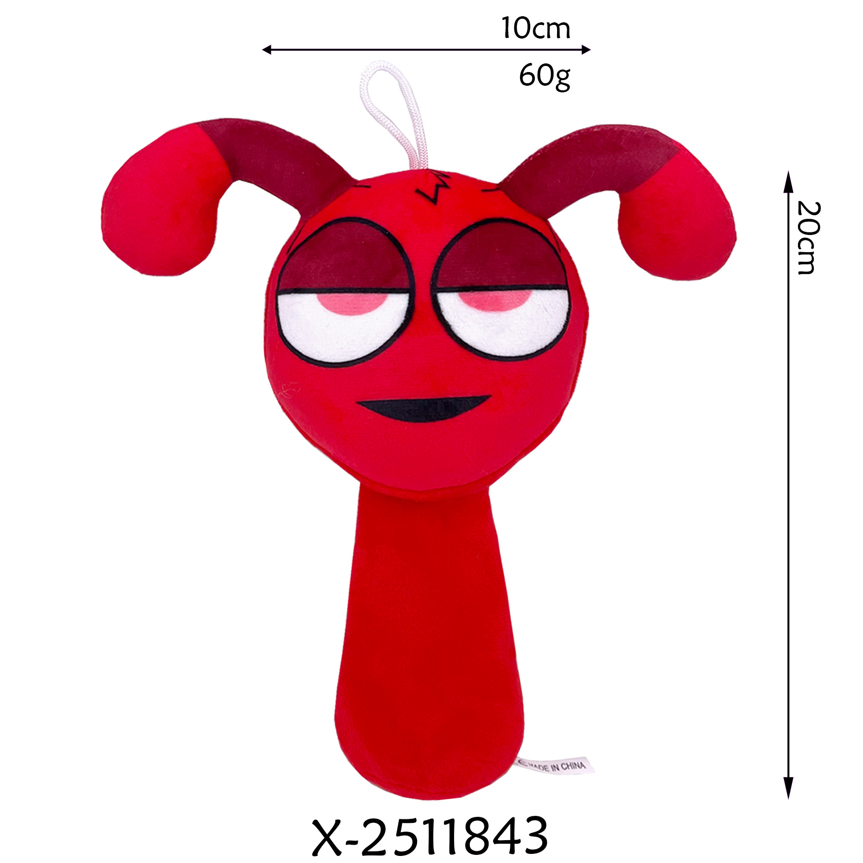 Doble antena monstruo rojo