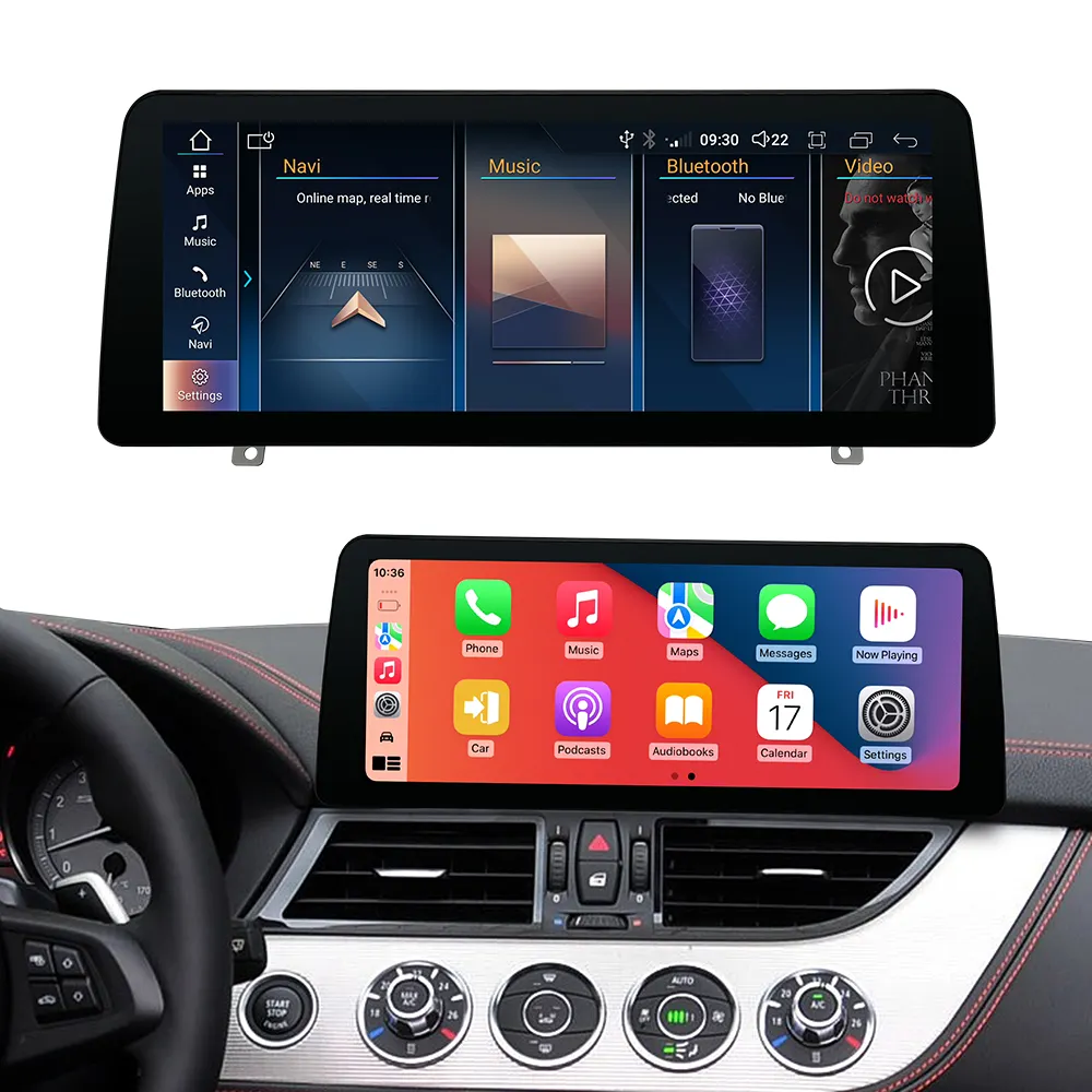ID8 Android 11 Layar Pemutar Sistem Audio Video DVD Navigasi Mobil untuk Bmw Z4 E89 2013-2018 dengan CarPlay Auto