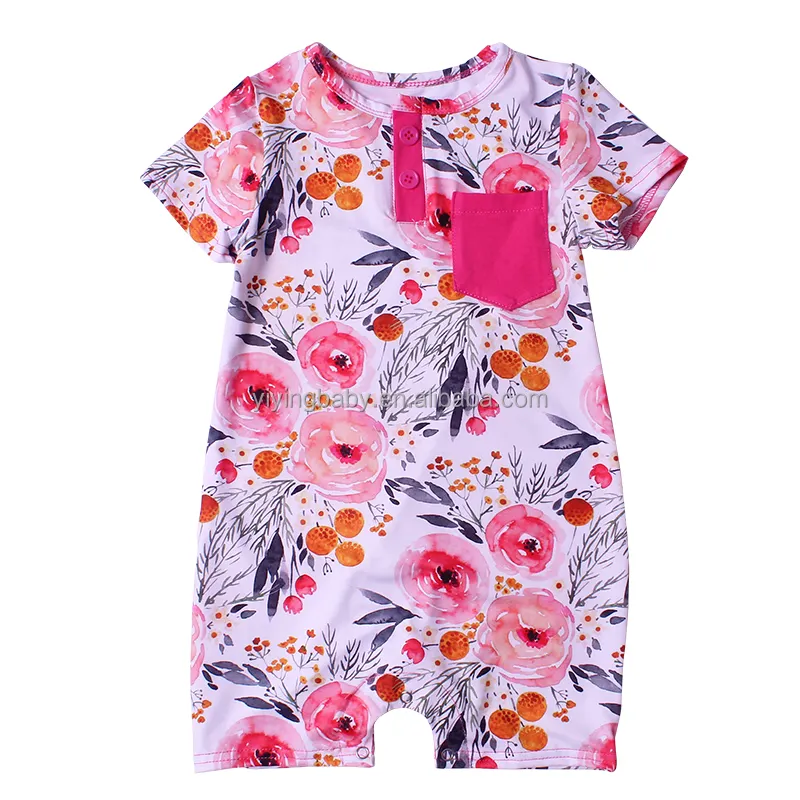 Nieuwste Ontwerp Meisje Top Leuke Baby Romper Meisje Kleding Size Meisje Boutique Kleding Mode Jumpsuit Met Ruches Melk Zijde