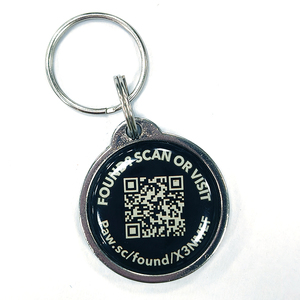 Hochwertiger NFC-Epoxid-Schlüssel bund Benutzer definierter Smart Tag213 13,56 MHz Metall-Tier verfolgung QR-Code-Spur Haustier-ID Hund-ID NFC-Tag-Schlüssel bund - Product Image 3
