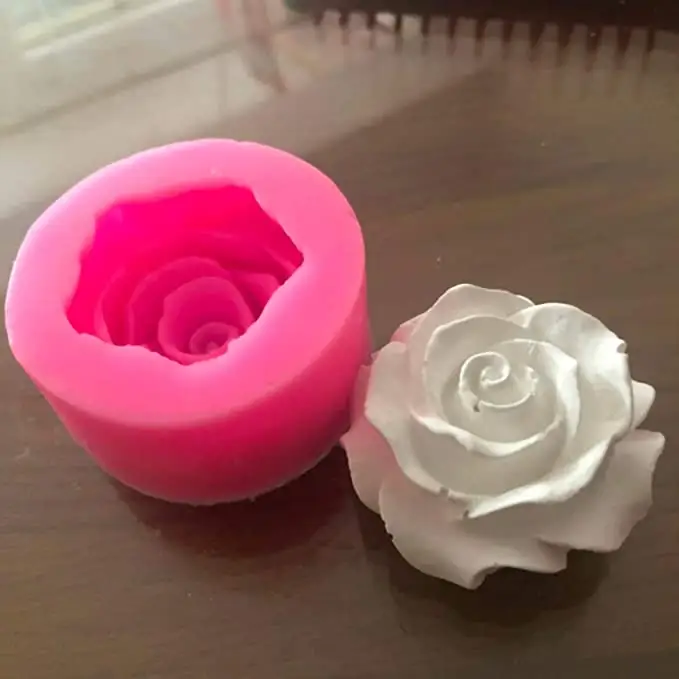 Rose Shape Silicone Fondant Zeep 3D Cakevormen Cupcake Jelly Snoep Chocolade Decoratie Bakken Tool Mallen