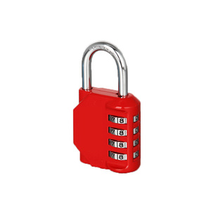 Logo personalizzato di alta qualità 4 cifre codice in lega di zinco Resettable lucchetto combinazione di alta sicurezza con funzione di Reset Password - Product Image 5
