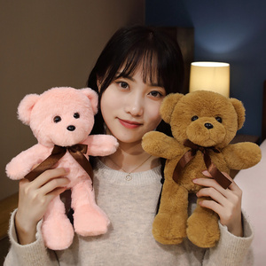 6 renk 30cm peluş oyuncak üretici dolması hayvan oyuncaklar ipek kurdele olaylar hediyeler ile çocuk oyuncakları özel peluş oyuncak ayı - Product Image 2