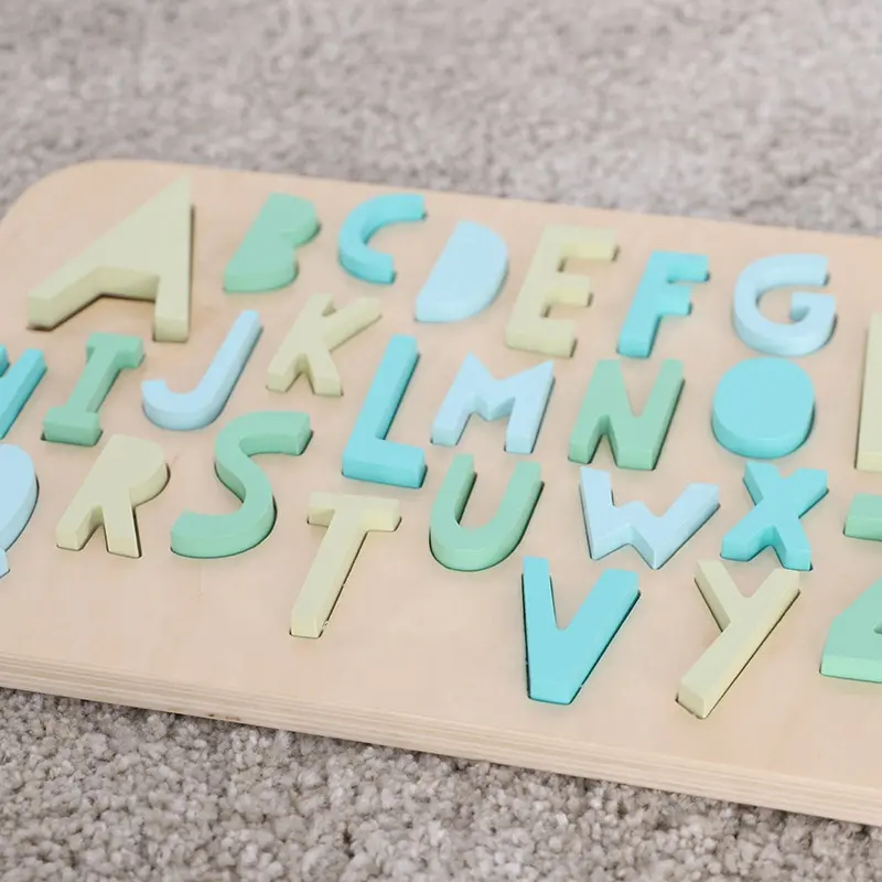 ASWEETS STEAM Frühes Lernen Bildung Montessori Buchstaben blöcke Alphabet Holz puzzle 3D für Kleinkinder