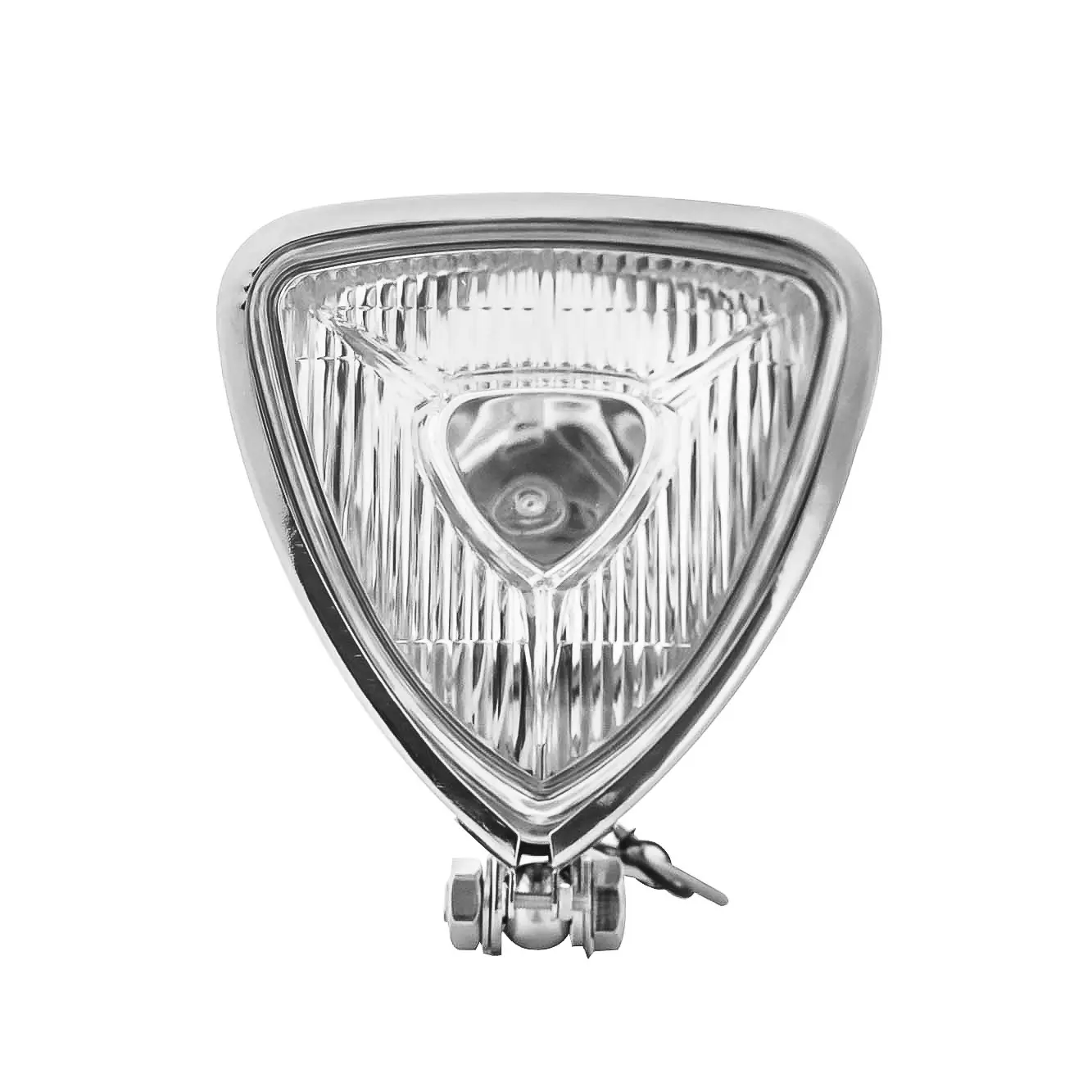 Phare de moto Vintage Triangle personnalisé, pour Harley, Cafe Racer, Chopper, Bobber, 1 pièce