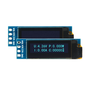 0,91-Zoll-OLED-Anzeigemodul 4-polige IIC-Schnitts telle 12832 LCD-Bildschirm SSD1306 blauer vertikaler Bildschirm kleiner Bildschirm - Product Image 4