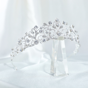 बारोक राजकुमारी क्रिस्टल गैंडों के लिए बाल मुकुट हेयर क्राउन हेयरबैंड - Product Image 3