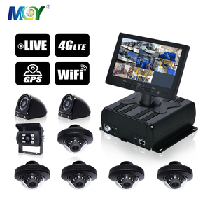 Fahrzeug Blackbox Dvr Full Hd 1080P 9-Zoll-<span class=keywords><strong>VGA</strong></span>-Monitor GPS 4G Wifi Truck 4-Kanal-CCTV-DVR-Kamerasystem Mobile Dvr