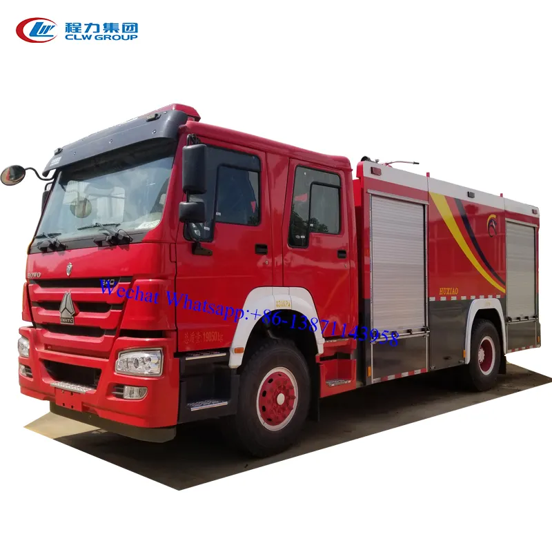 Venta caliente de agua/camión de bomberos de espuma de howo/10000 litros aérea Torre camión de bomberos