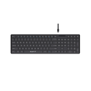Havit KB252 Hot Selling Ergonomisches Mehrsprachiges Layout USB-Laptop Desktop Standard Computer Kabel gebundene Tastatur - Product Image 1