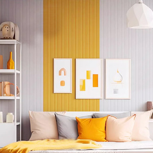 Hot Bán Tự Dính 3D Mô Hình Thiết Kế Hiện Đại Polyester Fibre Acoustic Tấm Tường Dán Studio Hấp Thụ Âm Thanh 30*30Cm - Product Image 2