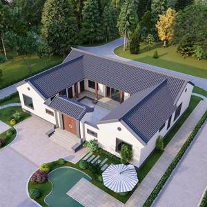Edificio móvil prefabricado de área escénica con estructura de acero pesado de estilo chino - Product Image 1
