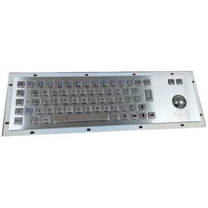 נירוסטה תורכי מתכת מקלדת עם trackball