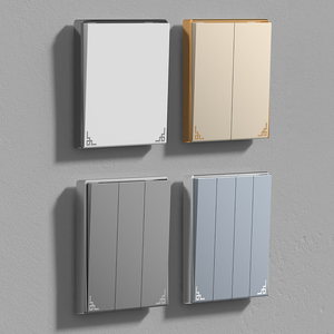 Baijian fabrika doğrudan tedarik High-end Modern tasarım ışık anahtarı 8 Gang 1 yollu/2 yollu anahtarı - Product Image 3