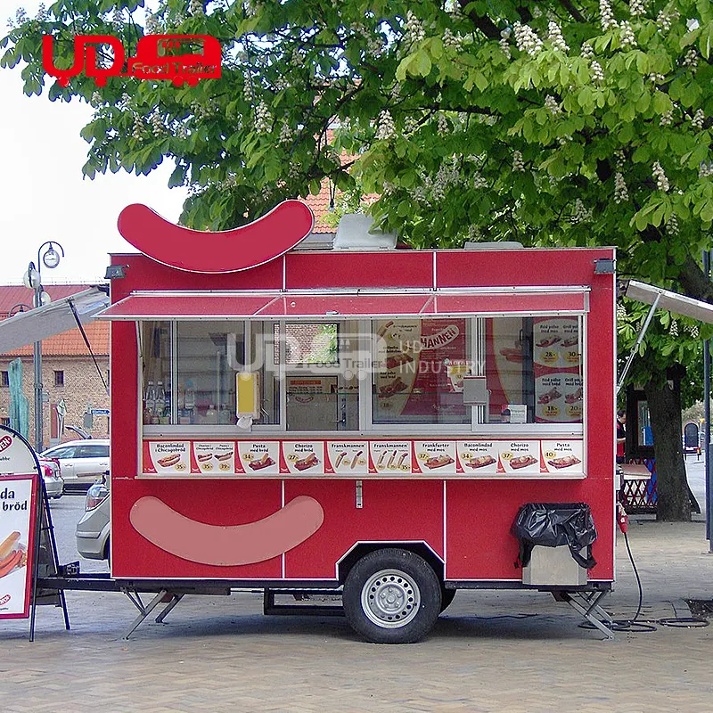 UrDream New Trend Mobile Food Trailer With Full Kitchen Equipment Food Truck Trailer Square Food Trailer With Good Price