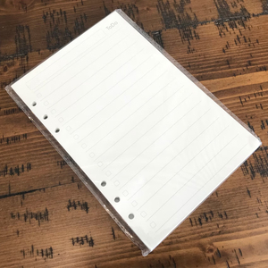 A5 6 anillos papel de inserción 45 páginas recarga de papel de hojas sueltas para cuaderno planificador diario semanal Carpeta de presupuesto recargable - Product Image 4