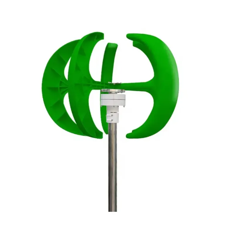 Smart 12v 24v Mini Size Lantern Colorful Blades Vertical Axis Wind Turbines Home Wind Turbine 100w