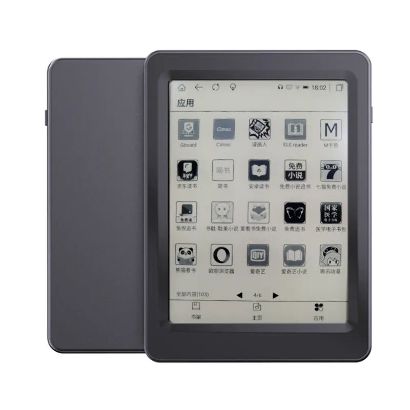 E-Ink 6 Inch Mini E-Book Reader Android 8.1 Touch Screen Leeslamp Oogbescherming Ondersteuning Wechat Lezen