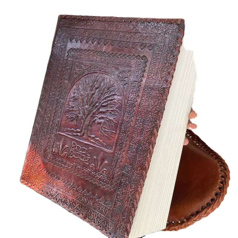 Diário árvore da vida de couro, artesanal, grande, jornal da vida, livro de sombras, viagem, jornal, vintage, presente de caderno de couro