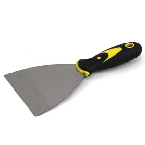 Raspador de carbono Plástico pequeño de dos colores con mango de agujero Cuchillo de masilla Fuente de acero inoxidable Fábrica - Product Image 1
