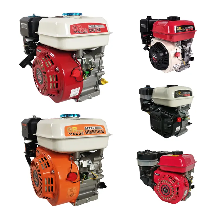 GX90, GX160, GX200, G210, GX240, GX340, GX390, GX420, 2.6HP, 5.5HP, 6.5HP, 13HP, 15HP, 168F, 188F, motor de gasolina pequeño