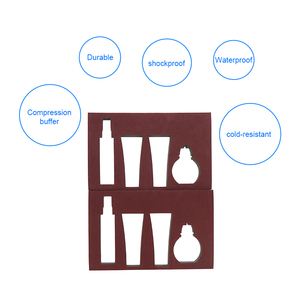 Custom Die Cutting <strong>White</strong> EVA <strong>Foam</strong> Inserts Sheet Packaging Sponge Tray <strong>PE</strong> Inlay With Velvet - Product Image 4