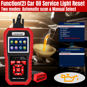 רב לשוני obd2 eobd e2 eobd סורק autriz + שמן לאפס מתח הסוללה kw851