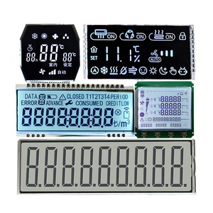 Benutzer definierte 7-Segment-Anzeigetafel Schwarz Va Tn Stn Lcm Monochrom 14Segment 16Segment 7-Segment-LCD-Anzeige Flüssig kristall anzeige - Product Image 2