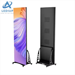 LEDIUPスリムスマート広告モバイルポスターLEDスクリーンWiFiコントロールデジタルサイネージLEDディスプレイスクリーン