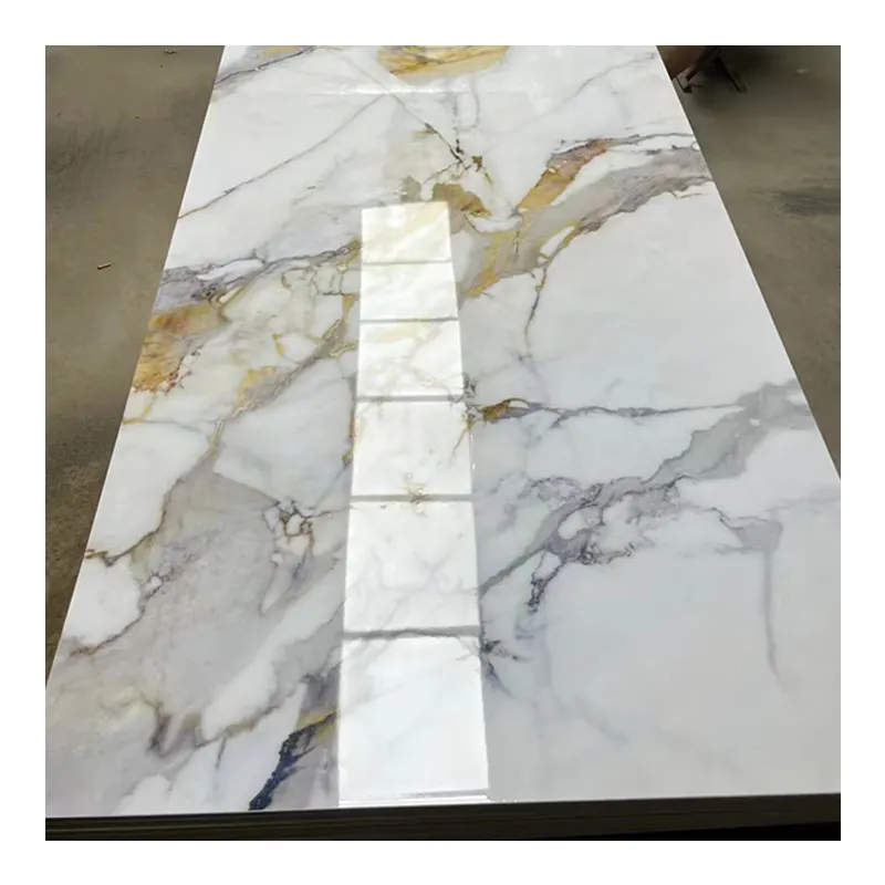 Highly Recommended Pvc Uv 3D Marble Sheet Pvc Marble Wall Panel Waterproof