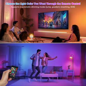 LEDバッテリー式ライトスマート充電式リモコンRGBE27電球 - Product Image 3
