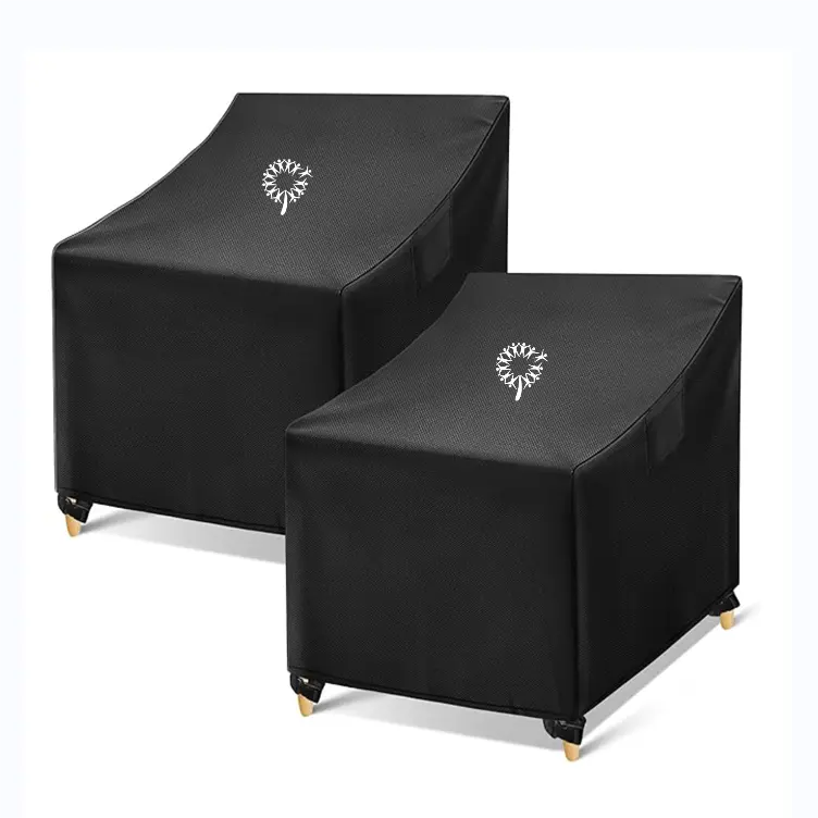 Capas impermeáveis customizáveis 600D Oxford para móveis de pátio e cadeiras ao ar livre