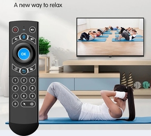 G21 PROรีโมทคอนโทรลเสียง2.4Gคีย์บอร์ดเมาส์พร้อมIRการเรียนรู้Gyros UniversalสําหรับAndroid TV Box H96 MAX X3 Pro - Product Image 5