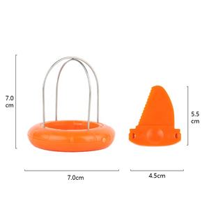 Gloway tiện ích nhà bếp công cụ 2-trong-1 dễ dàng nắm bắt thép không gỉ trái cây Scoop cutter nhựa Kiwi Slicer dao công cụ Kiwi Peeler - Product Image 1
