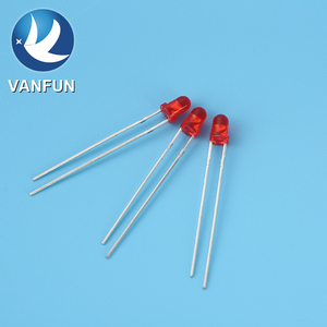 Vanfun Professional 5V Max LEDダイオード逆ボルタ穴ケース3mmサイズ信号照明用赤色LEDアプリケーション - Product Image 3