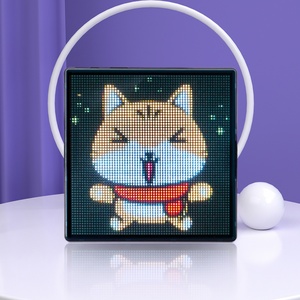LINLI 32X32 Display a LED per auto Emoji classico controllato a voce per finestrino posteriore per auto Display digitale a LED per pubblicità auto - Product Image 1