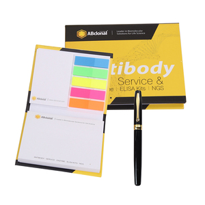 批发公司促销定制标志形状盒印刷彩色宠物柱粘贴记事本 - Product Image 1