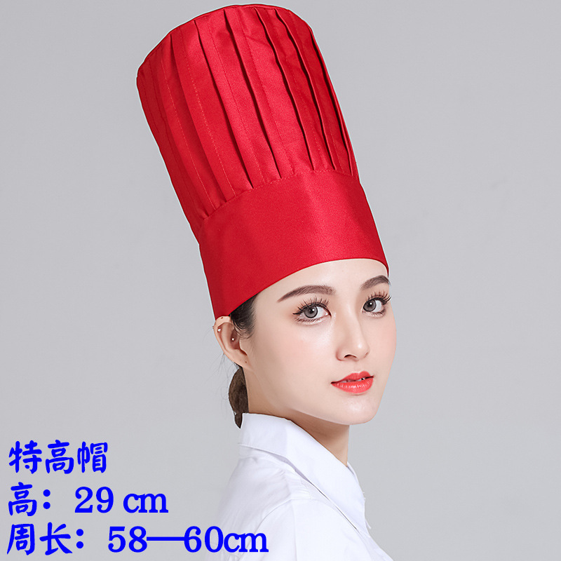 grosse toque rouge extra haute hauteur 29cm
