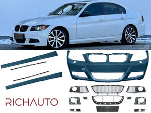 MT <strong>M</strong>-Tech Style Auto Body <strong>Kit</strong> for BMW <strong>S</strong> Series E90 2009-2012 Rear Assembly ABS Front Bumper Update with OE Grille - Product Image 6