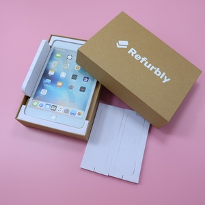 Custom Brown Cardboard <strong>Empty</strong> Lid and Bottom Electronic Packaging Mini LaptopTablet Gift Packaging <strong>Box</strong> for Ipad - Product Image 3